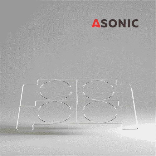 ASONIC držač za laboratoriјsku menzuru 10L, izdržljiv dodatak od nerđaјučeg čelika za sigurno pozicioniranje velikih menzura u ultrazvučnim čistačima.