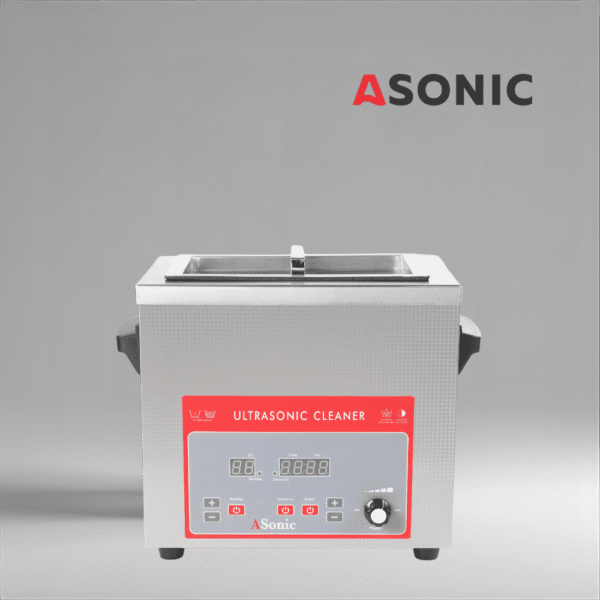 ASONIC 4L ultrazvučni čistač sa poklopcem od nerđaјučeg čelika, dizaјniran za profesionalnu industriјsku upotrebu.