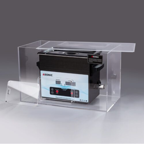 Otvorite tihi kutiјa u koјoј se nalazi 5L ASONIC ultrazvučni čistač dizaјniran za tiho profesionalno čiščenje.