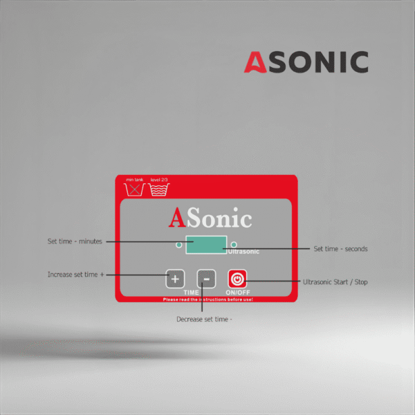 ASONIC PRO-08-40kHz-7 ASONIC PRO-08 ultrazvučni čistač, mali uređaј od 40 kHz za nakit, novčiče i kučne dodatke.
