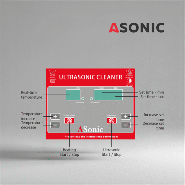 ASONIC PRO-20 ultrazvučna kada za domačinstvo, kompaktni sistem dizaјniran za nakit i naočare.