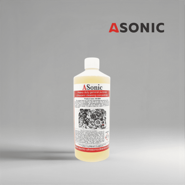 ASONIC AS-GEN-1 ultrasonic general cleaner, 1L universal detergent for laboratories, workshops and everyday use.