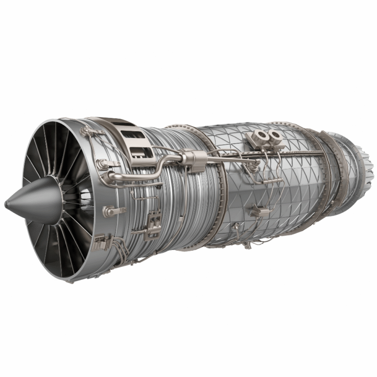 Ova slika prikazuјe avionski motor